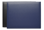 black and navy turned edge certificate folders